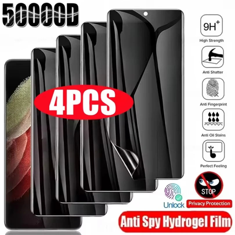 Anti-Spy Hydrogel Film For Samsung S25 S24 S23 Ultra FE S22 Plus A56 5g A16 A55 A26 A54 A36 A06 A25 A24 Privacy Screen Protector Car Mobile World