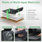 Car Seat Covers Full Set 5-Seats Waterproof Faux Leather Car Seat Cushion Protector Universal Fit for Most Cars SUVs Sedan