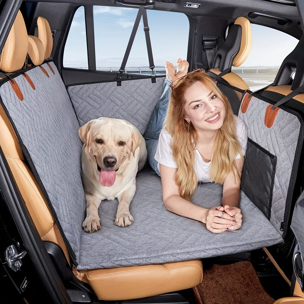 Hammock-Style Portable Back Seat Cover: Waterproof & Scratch-Proof Pet Car Seat Protector - Anti-Slip Fabric with Soft Padding CM World