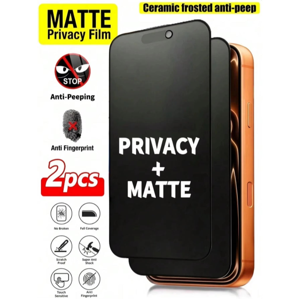 1-2Pcs Privacy Matte Ceramic Film For Samsung S25 FE S26 Ultra S24 S23 S22 S21 Screen Protector A56 A36 A57 A37 A55 A27 A17 A07