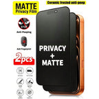 1-2Pcs Privacy Matte Ceramic Film For Samsung S25 FE S26 Ultra S24 S23 S22 S21 Screen Protector A56 A36 A57 A37 A55 A27 A17 A07