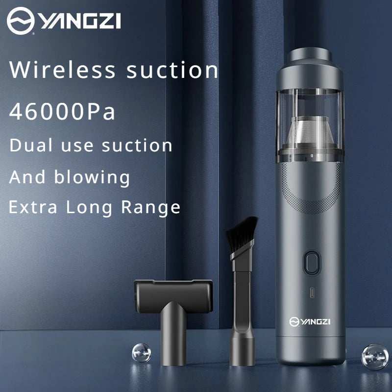 Portable Handheld Vacuum Cleaner Cyclone Suction 25000PA 35000PA 46000PA Mini Wireless Dust Catcher for Home And Car Cleaning Car Mobile World