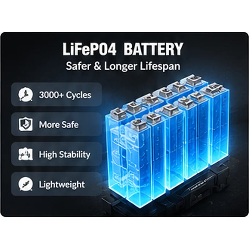 UniLink 12V/24V LiFePO4 Jump Starter 120000mAh Patented 6-Bar Twin-Cylinder Compressor Alternator Reverse Charge