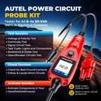 Autel Power Scan PS100 Car Circuit Tester, Universal 12V 24V Automotive Power Circuit Probe Kit with 40FT Cable, AC/DC/Continuity/Probe/Signal Test, Activate Component Electrical System Tool