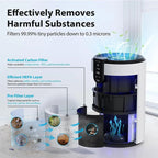 Air Purifiers for Bedroom Covers Up to 1086 Ft², Air Purifiers for Home/Cae, HEPA Air Purifier with Lights, CM World