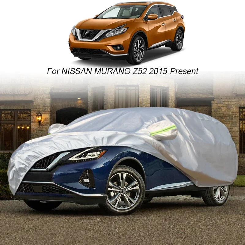 For Nissan ARIYA JUKE KICKS MURANO Pathfinder Patrol Y62 Y63 Qashqai Rogue Terra Rouge Rain Frost Snow Dust Waterproof Car Cover Car Mobile World