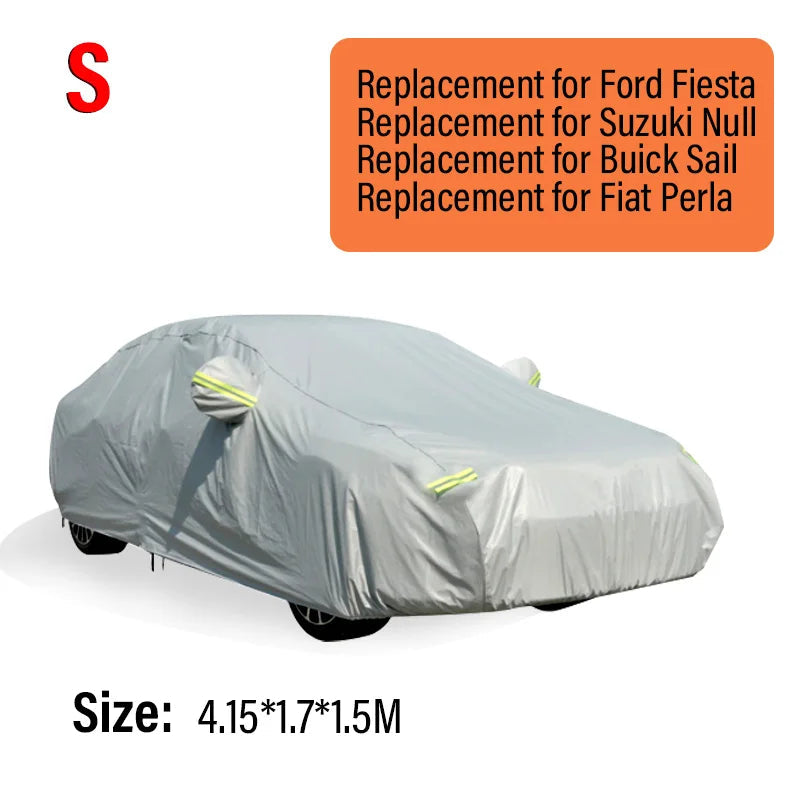 1pcs Car Cover Outdoor Protection Full Cover Anti-Deciduous Bird Droppings Sunshade Dustproof Protection Cover Auto Parts Car Mobile World