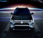 Topographic Pattern Car Hood Vinyl Stickers Wrap Vinyl Film Engine Cover Decals Sticker Universal Car Hood Protective Film