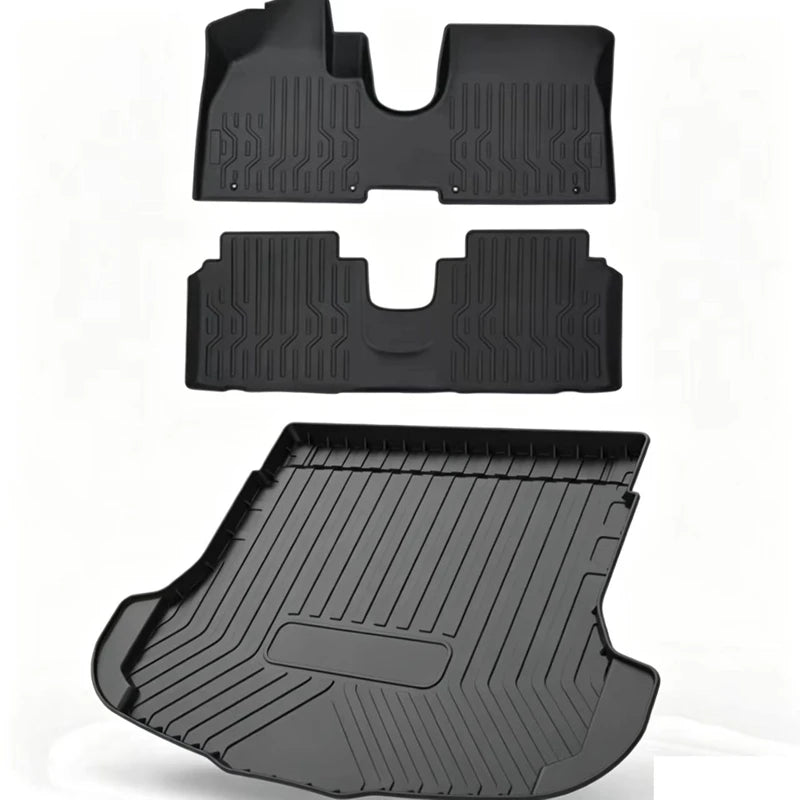 Use for 2007-2011 Honda CRV Car Carpet For Honda CRV Car Floor Mat Trunk Mat Full Set Trim to Fit for CRV Waterproof Floor Mat