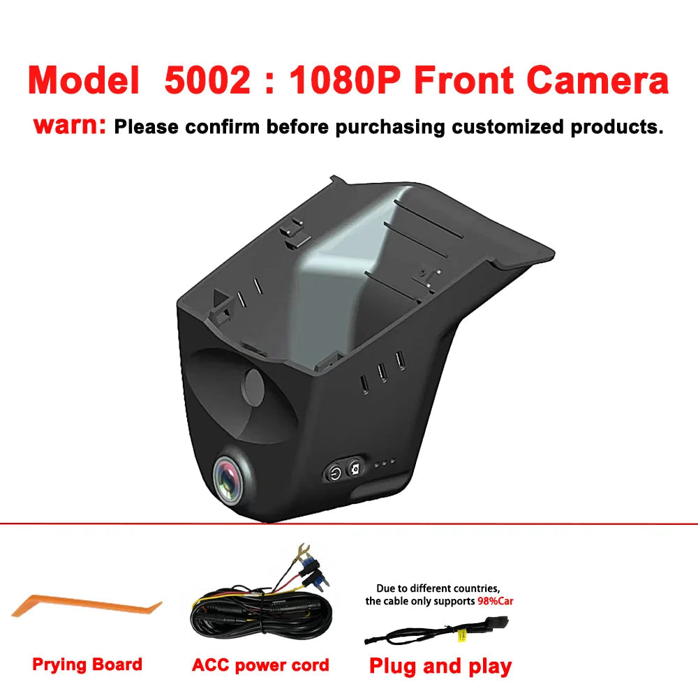 4K UHD WiFi Car DVR Dash Cam For VW Volkswagen Magotan B9 High Trim 2024 2026 Passat Pro 2025 2026 Plug and Play APP Control Car Mobile World