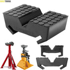Car Rubber Slotted Jack Stand Pad Pad Bottle Lift Saddle Adapter Repair Tool Frame Stand Rail Pinch Weld Adaptor Rail Protector CM World