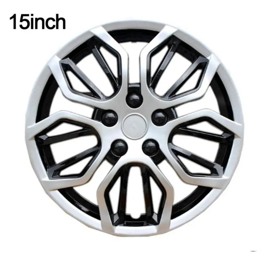Universal 15" Car Wheel Trims Hub Cover Rim Center Clip Hubcap On Wheel 10 Car Accessories Spoke Decorative Cover CM World