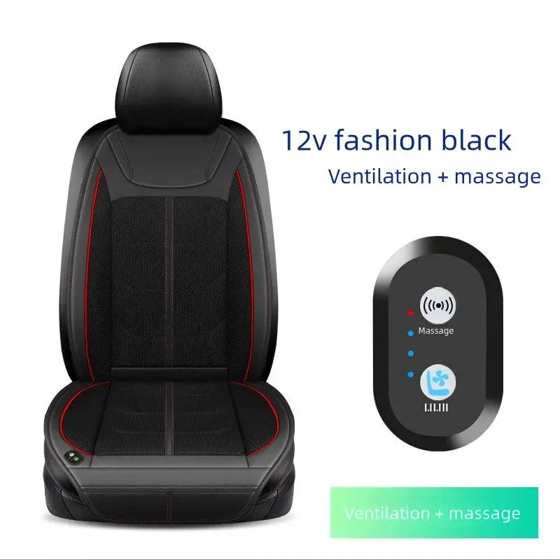 12V Universal Cooling Ventilation Seat Cover Car Seat Cover Summer Driving Breathable Seat Cover Cooling Pad Auto Accessories Car Mobile World