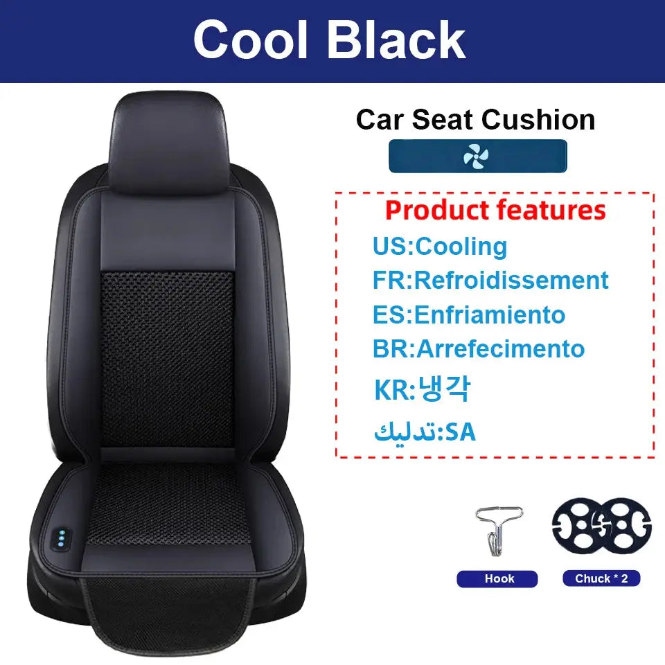 Universal Summer Car Seat Cover, Cooling Ventilated Seat Cushion Breathable Pad for Car, Office Chair & Gaming Chair, Chair Cush Car Mobile World