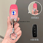 For DENZA D9 N7 X N9 2024 2025 TPU Car Key Case Cover Smart Key Cover Remote Control Shell Car Key Fob Case Protector Keychain CM World