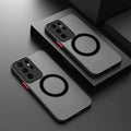 Stylish Magnetic Matte Phone Case for Samsung Galaxy S26 S25 S25FE S25edge S24 S23 S21 S20 FE Plus Ultra Hard Case Shock Proof
