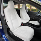 For Tesla Model 3 2017 2018 2019 2020 2021 2022 2023 Full Set Custom Vegan Nappa Leather Car Seat Covers Protector Accessories CM World