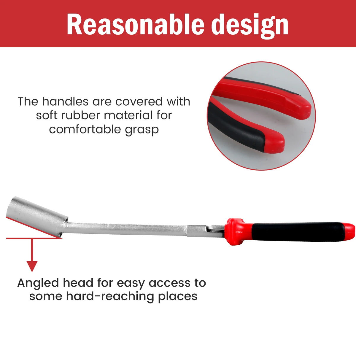 1Pc Car Spark Plug Pliers High Voltage Cylinder Cable Removal Tool Carbon Steel Car Spark Plug Wire Removal Pliers Tool for Car