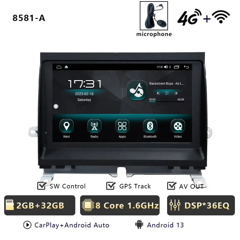 CHSTEK Android 13 Multimedia Player For Land Rover LR3 Discovery 3 L319 2004-2009 Auto Radio Car Stereo Carplay GPS WIFI 4G BT CM World