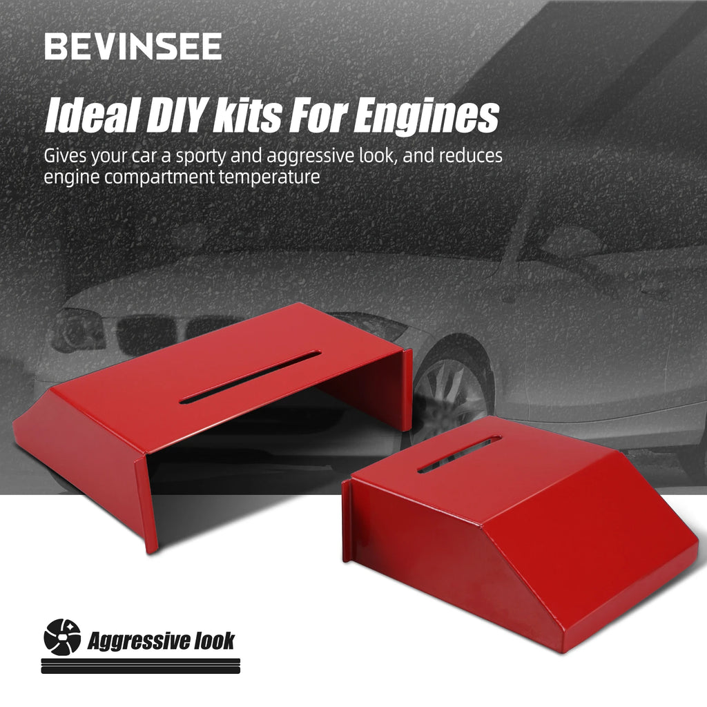 Aluminium Air Intake Scoops For BMW N43 N47 E81 E82 E87 E88 116i 116d 118i 118d 120i 120d 123d 2004-2012 4 Cylinders CM World