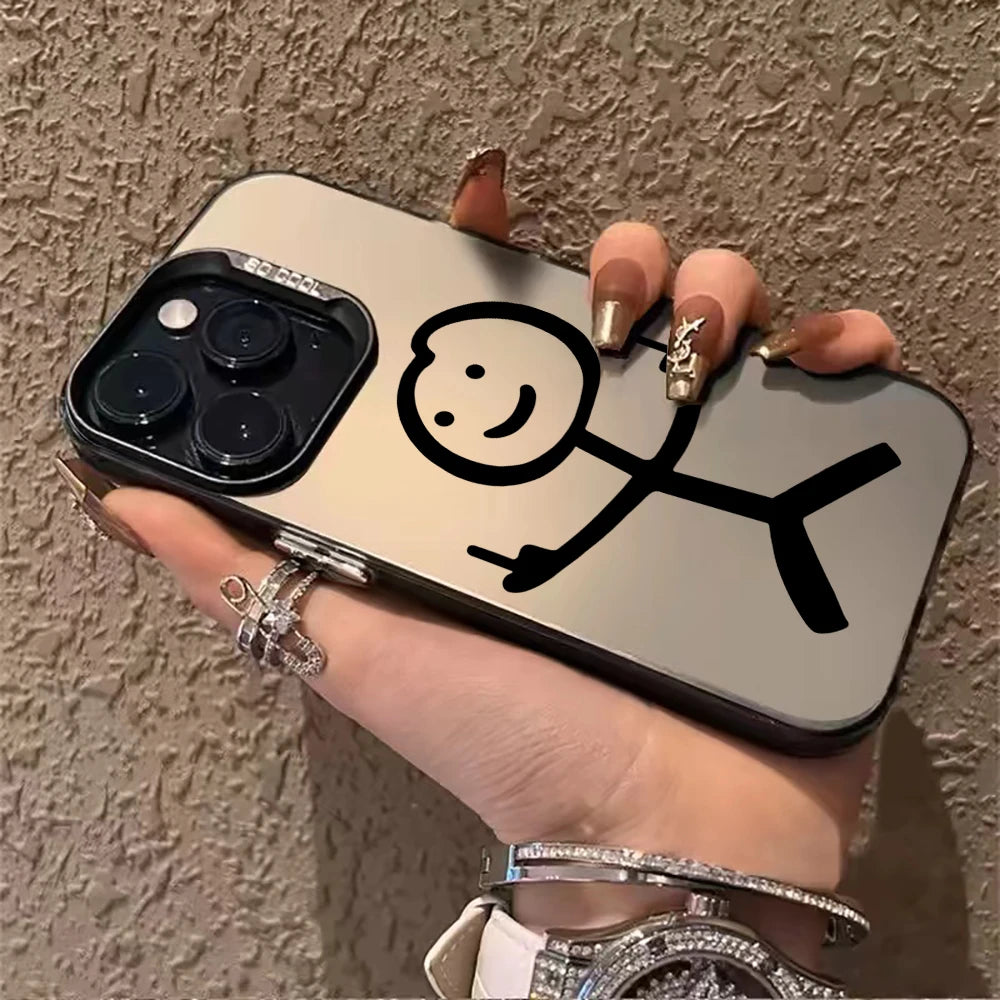 Cute Cartoon Matchman Phone Case For Samsung Galaxy S26 S25 S22 S24 S23 Ultra Plus FE A56 A55 A54 A36 A35 A34 5G Drop IMD Fundas