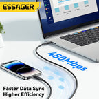Essager USB C Cable For iPhone 14 13 12 11 Pro Max 8 Plus 20W Fast Charging Cable Type C To Lighting Date Wire For iPad Macbook