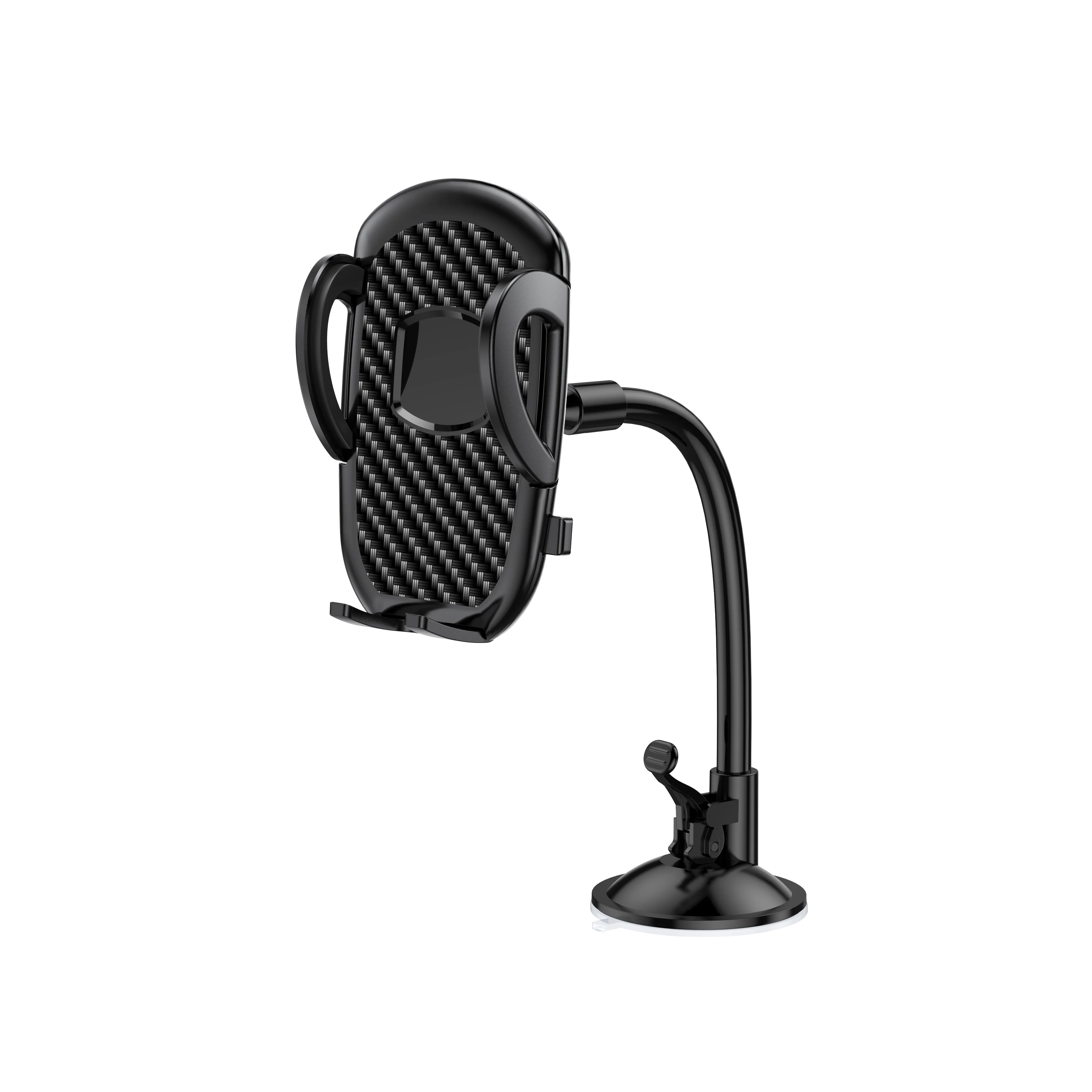 Car Phone Holder Mount for Dashboard/Windshield/Air Vent 360°Rotation Adjustable Clip Compatibility Fit for All 4-7" Smartphone CM World