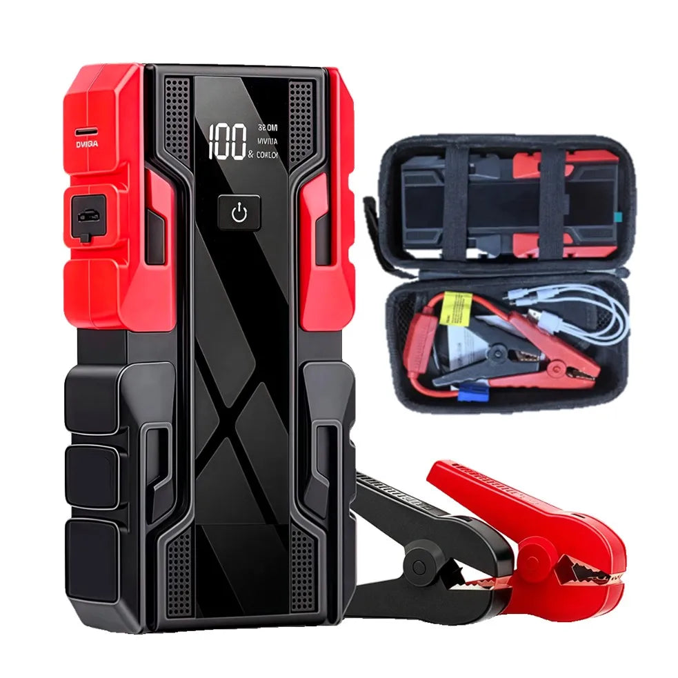 99800mAh Car Jumper Starter, Portable Power Bank Car Battery, Emergency Boosters Starting Device, Car Starter for Gas 9.0L