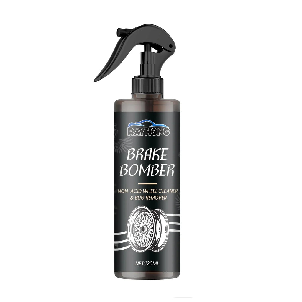 Car Wheel Cleaner Alloy Rim Cleaner Spray Remove Brake Dust Rust & Stains No Scratch Formula Polish Protect for All Wheels 120ml CM World