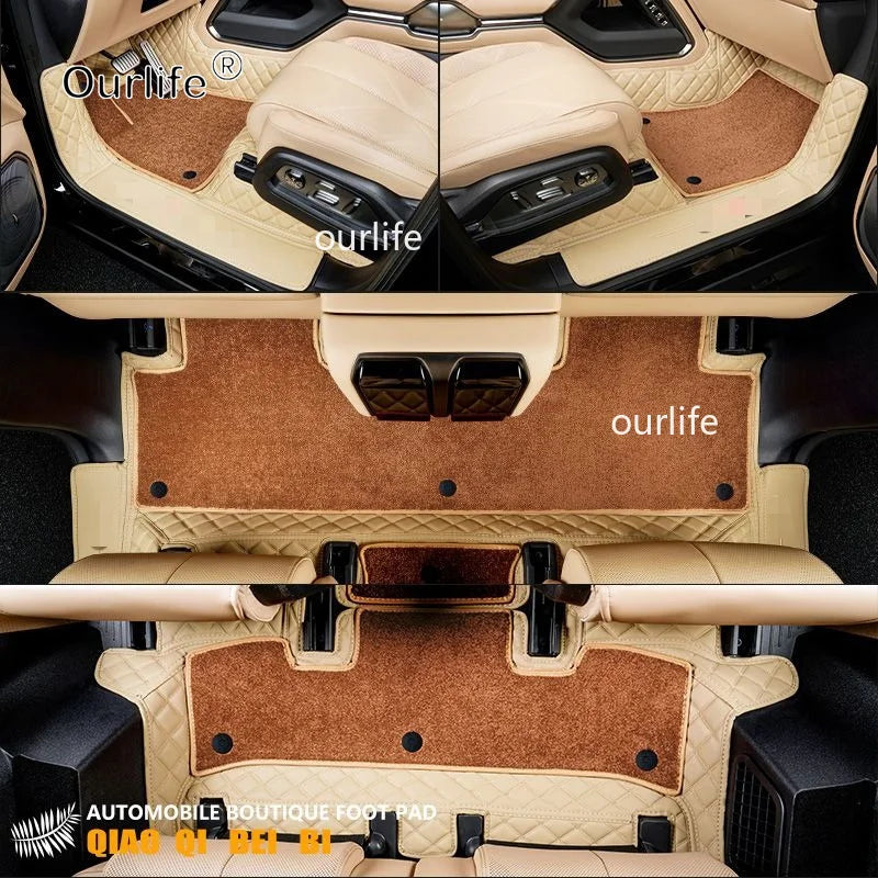 RHD LHD Car Floor Mats For Leopard 8 Denza B8 2026 Custom Auto Foot Pad Automobile Carpet Cover Interior Accessories