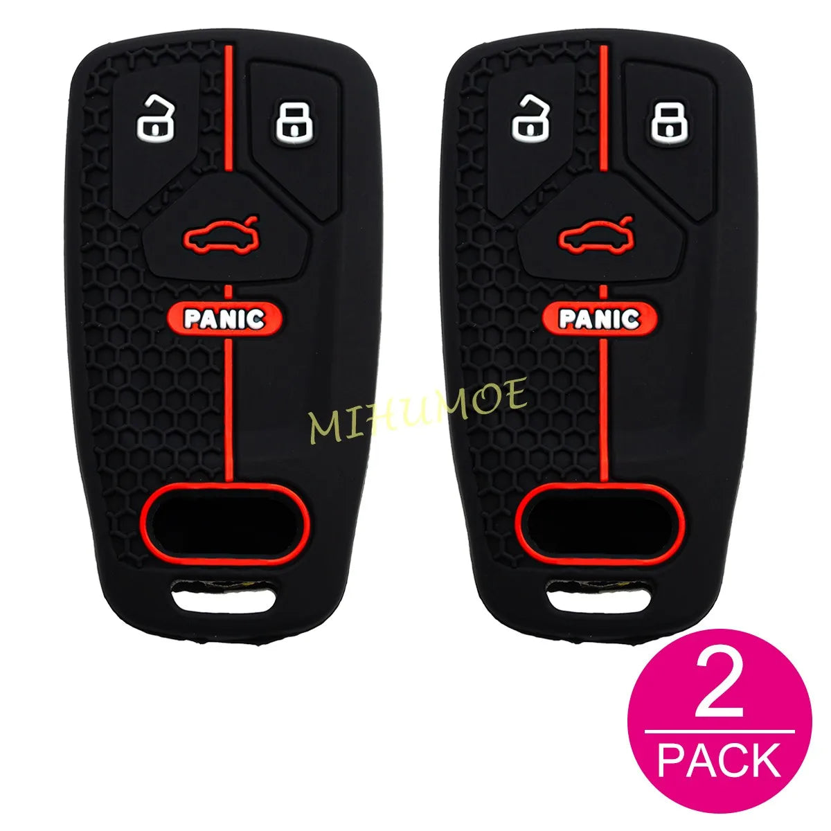 Remote 4 Buttons Key Case Keychain Shell Fob For Audi Q5 Q7 TT A4 B9 A5 S4 S5 SQ5 TT 2021 2022 2023 Silicone Key Holder Cover CM World