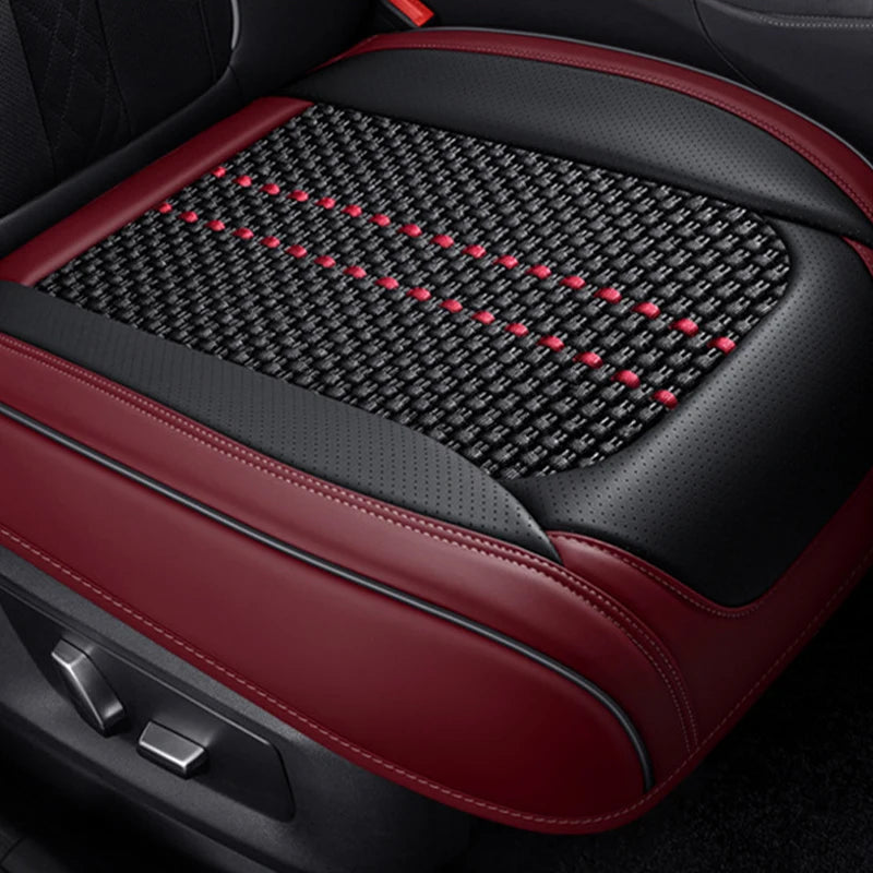 Luxury Car Front Seat Cover Fully Surround Car Seat Cushion Breathable Leather Auto Cushion Interior Four Seasons Universal