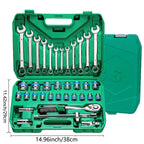 37 Piece Socket Wrench Ratchet Set Mechanical Tool Set Drill Bit Socket Suitable for Automotive Repair and Home Use CM World