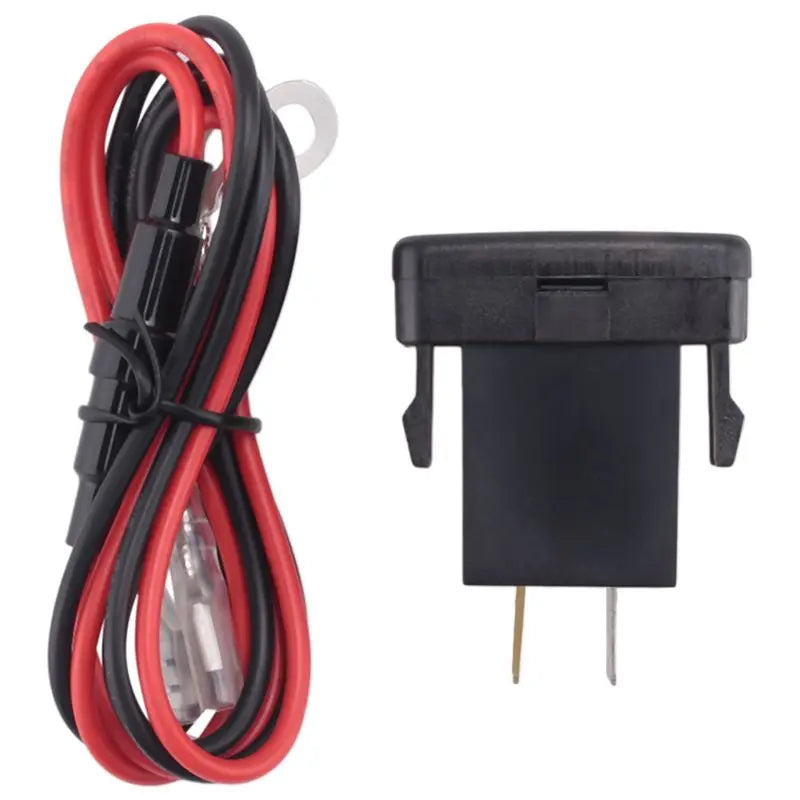 Upgraded Car Fast Adapter QC3.0 Dual USB Quick Socket With Voltmeter For Toyota Land Cruiser Hilux Prado FJ