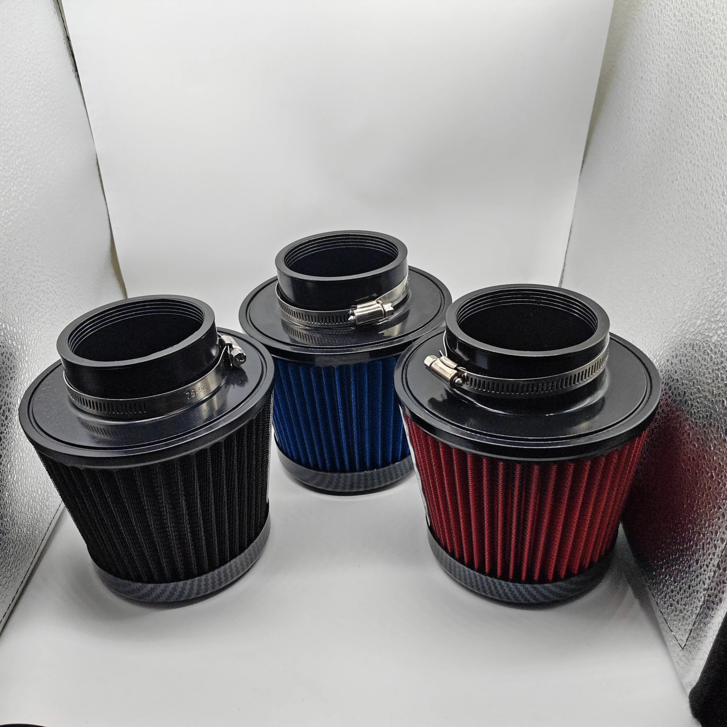 KN Intake Air Filter 3 Inch 76mm Car motorcycle Universal High Flow Air Filter Mushroom Head for KN Big Horsepower Performance CM World