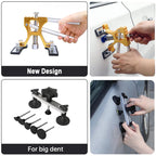 Car Dent Puller Kit Paintless Dent Golden Lifter Suction Cup Bridge Puller Dent Remove Tool Hail Damage Refrigerator Door Repair CM World