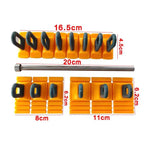 New Paintless Glue Puller Tabs Dent Car Repair Tool Vehicle Dent Removal Repairing Tool Set Orange Dent Puller Kit CM World