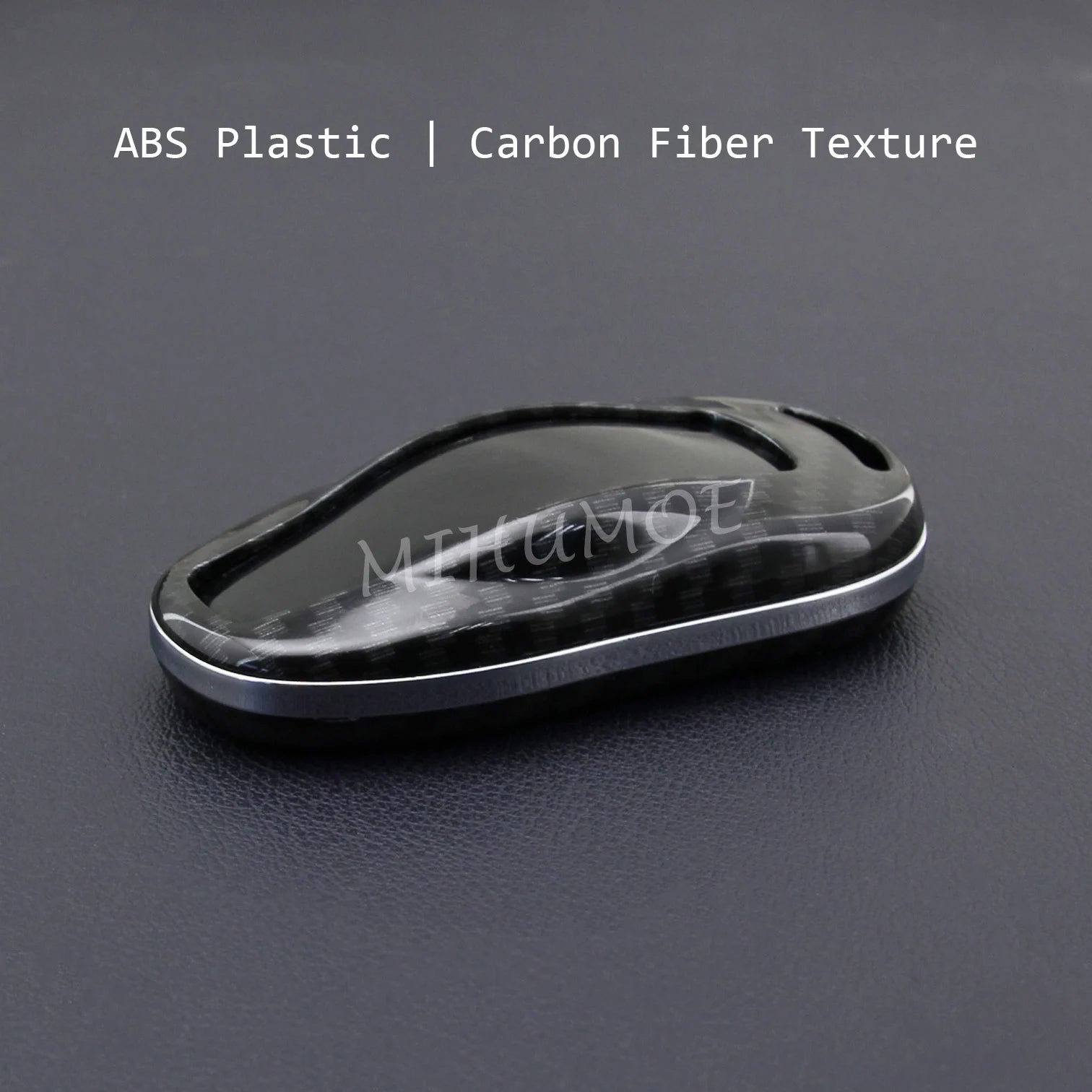 For Tesla Model 3 Y S Carbon Fiber Car Key Fob Cover Case Chain Ring Shell 2018 2019 2020 2021 2022 2023 2024 CM World
