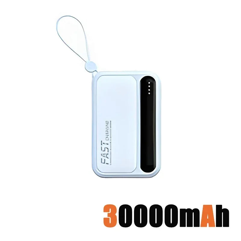 120W 500000mAh Power Bank Large Capacity 4 In1 Cables Intelligent Digital Display Light Portable Powerbank For iPhone Huawei New