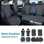 Breathable Linen For BYD Atto 3 Yuan Plus Tang Han Dolphin EV 2021 2022 2023 2024 Car Seat Cushion Protect Mat High Accessories