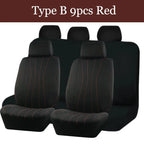 AUTOKING 4pcs/9pcs  Universal Polyester Car Seat Cover Set Car Accessories Interior Fit For Most Car, Truck, SUV, or Van CM World