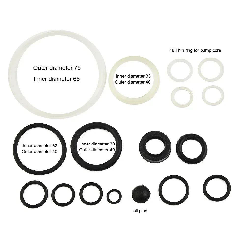 3 Tons Horizontal Jack Accessories Hydraulic Plunger Piston Oil Seal Ring Small O-Ring / Horizontal 3 TON Repair Kit CM World