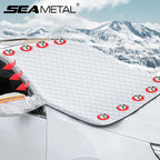 SEAMETAL Car Windshield Snow Shield for Winter Car Cover Front Window Anti Ice Frost Outdoor Protection Snow Cover with Magnet Car Mobile World