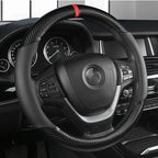Universal D Shape Car Steering Wheel Cover Breathable Anti Slip Car Decoration Suitable 37-38cm Steering Wheel Cover Accessories CM World