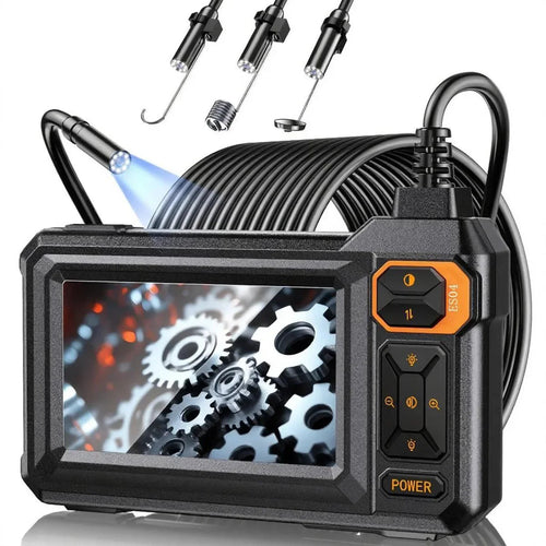 4.3 Inch Industrial Endoscope Camera 16.5TF Single Lens Pipe 1920P HD Inspection Borescope for Car Sewer Inspection Camera Tool CM World