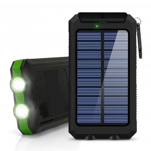 Solar Power Bank 80000mAh Portable Charging Poverbank External Battery Charger Strong Light LDE Light for All Smartphones Car Mobile World