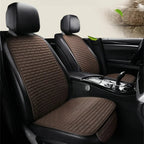 3pcs Universal Size Breathable Non Slip Car Seat Cover Front Seat Protector Cushion Linen Fabric Auto Interior Accessories CM World