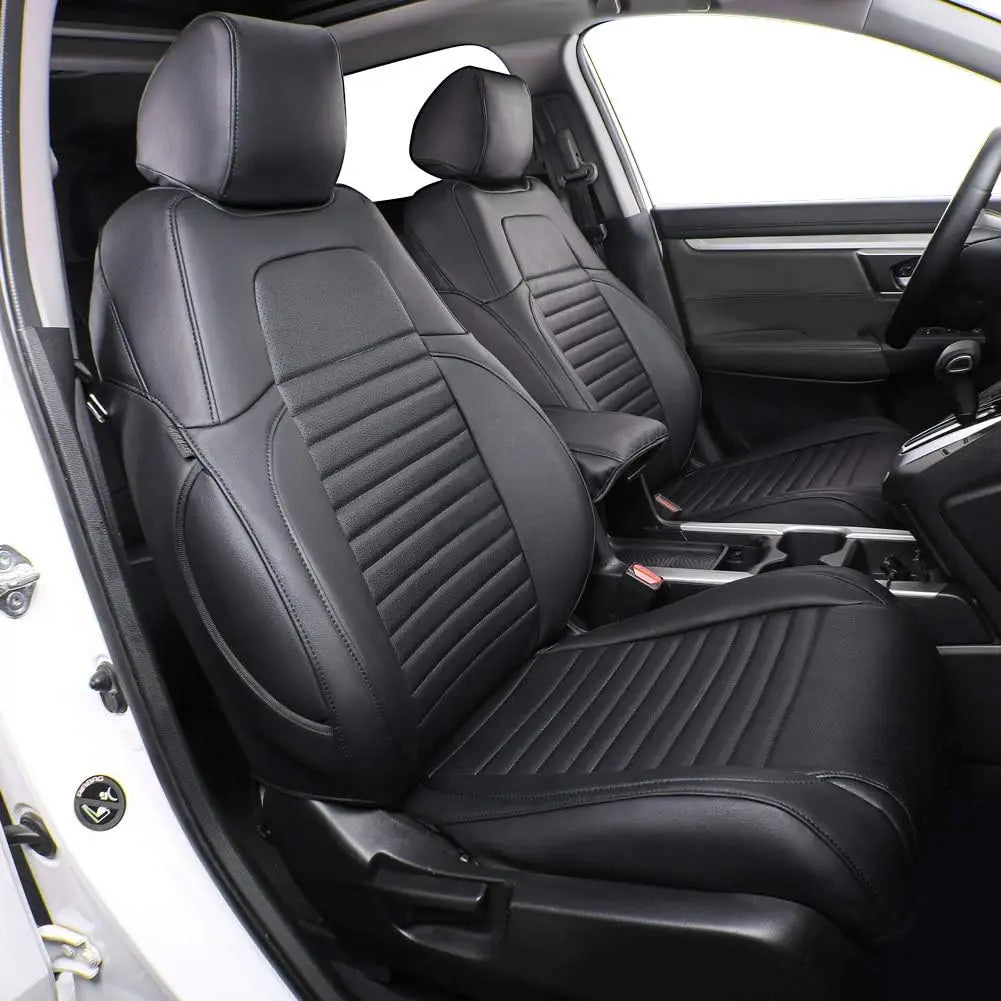 EKR Custom Fit Car Seat Covers Leather Full Set For Honda CRV 2017 2018 2019 2020 2021 2022 Waterproof Leather Cushion Seat Protective Cover