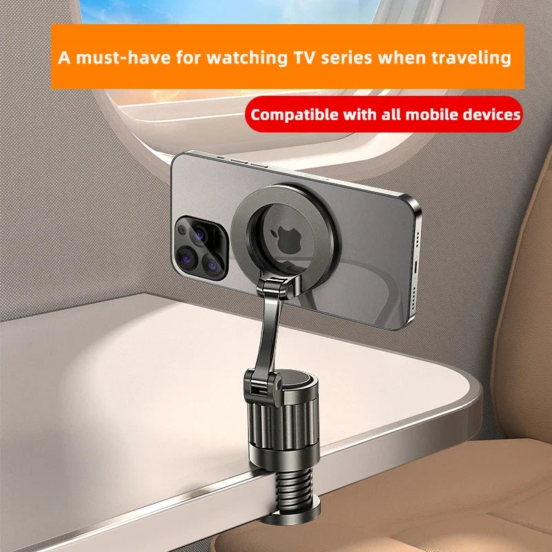 Adjustable Multi-function Magnetic Phone Clip Holder 360° Rotating Car Headrest Mount for Magsafe iPhone  Universal Car Bracket CM World