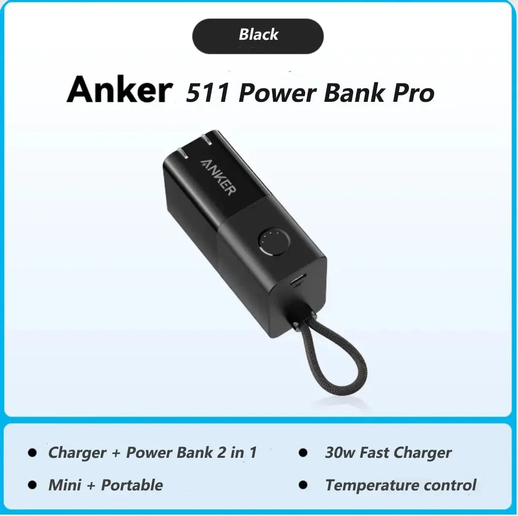 Anker Portable Charger 2-in-1 Hybrid Charger 5000mAh Power Bank Pro PowerCore Fusion 30W Power Delivery for iPhone Car Mobile World